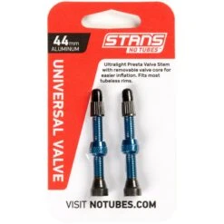 Stan's NoTubes Universal Presta Tubeless Venttiilit -Pyoravarikko notubes universal tubeless ventil presta aluminium 44mm blue 1