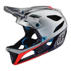 Troy Lee Designs TLD Stage Full Face Maastokypärä -Pyoravarikko stage helmet race silvernavy 1