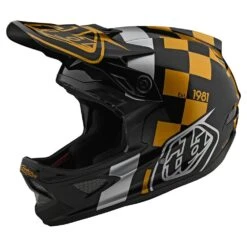 Troy Lee Designs TLD D3 Fiberlite Full Face Kypärä -Pyoravarikko tld198raceshopblkgld