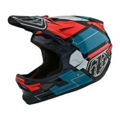 Troy Lee Designs TLD D3 Fiberlite Full Face Kypärä -Pyoravarikko troy lee designs d3 fiberlite 2021 helmet vertigo blue red